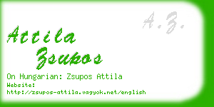 attila zsupos business card